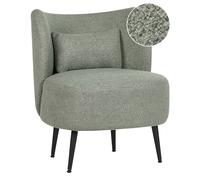 Beliani Armchair OTSBY Boucle Light Green, Green