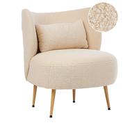 Armchair OTSBY II with Cushion Boucle Beige