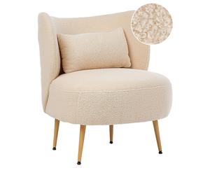 Armchair OTSBY II with Cushion Boucle Beige