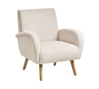 Armchair PLASSEN Fabric Light Beige