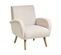 Armchair PLASSEN Fabric Light Beige