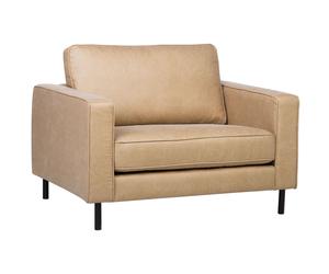 Armchair SAVALEN Faux Leather Beige