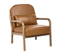 Armchair SELDE Leather Golden Brown