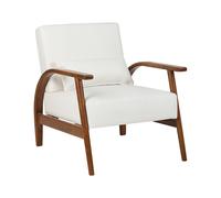 Beliani Armchair Skara Faux Leather Off-White