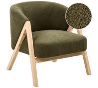 Armchair SKEI Boucle Dark Green