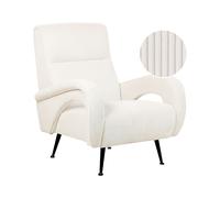 Beliani Armchair Svalov Corduroy Off-White