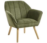 Beliani Armchair TORUD Fabric Green, Green