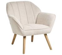 Beliani Armchair Torud Fabric Light Beige