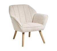 Beliani Armchair Torud Fabric Light Beige