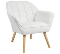 Beliani Armchair TORUD Fabric White, White