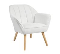 Armchair TORUD Fabric White