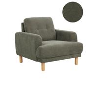 Beliani Armchair Tuve Corduroy Dark Green
