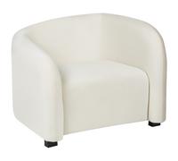 Armchair VELTADA Velvet Off-White