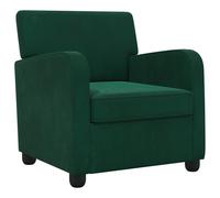 Armchair Velvet Upholstered Thick Padding Plush Chair Comfortable vidaXL