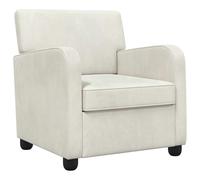 Armchair Velvet Upholstered Thick Padding Plush Chair Comfortable vidaXL
