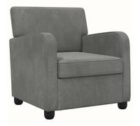 Armchair Velvet Upholstered Thick Padding Plush Chair Comfortable vidaXL