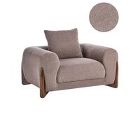 Armchair VINLIDEN Boucle Brown