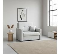 Armchair Viva Bis I For Living Room With Sleep Function Wooden Frame And Storage 103X85X98Cm Light Grey