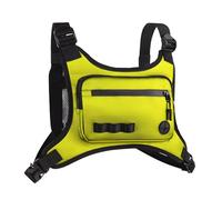 Armed Chest Bag and Running Phone Holder with Adjustable S-XL Sizing, High Visibility Running Vest, Oxford Cloth EDC Pouch for Men and Women, 10.3 x 9.5 in, 26.2 x 24.1 cm, Fluorescent Yellow