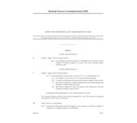 Armed Forces Commissioner Bill Lords non-insistence and amendments in lieu (House of Commons) HCB 262