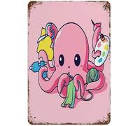 Armed Forces Day Yomole Funny Octopus Plaque Poster For Cafe Bar Pub Beer Wall Decor Art Tin Sign Group Therapy Practiced Here Vintage Metal Tin Aluminum Sign For Home Coffee Wall Decor 8x12 Inch