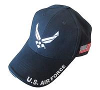 Armed Forces Depot U.S. Air Force with U.S. Flag Baseball Cap. Navy Blue