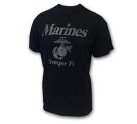 Armed Forces Gear US Marine Corps Reflective PT Short-Sleeve T-Shirt - Official Licensed United States Marines Shirts for Men