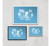 Armed With Knowledge Giclee Art Print - A3 - Wooden Frame