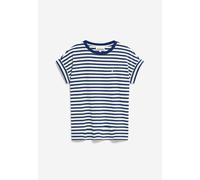 Armedangels - Idaara Organic Cotton T-shirt | White-faded Indigo - Xs