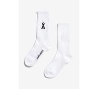 Armedangels - Saamus Bold White - Socks - white - M/L - 78% Cotton, 20% Polyamide, 2% Elastane M/L