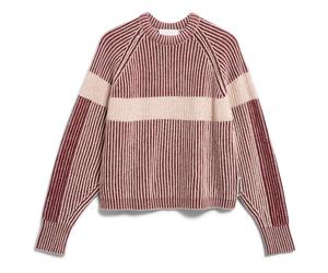 ARMEDANGELS - Women's Rib Artwork Knit Sweater - Jumper size S, brown/pink