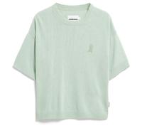 ARMEDANGELS - Women's S Sl Linen Blend Knit Sweater - T-shirt size L, grey/green