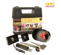 ARMEG EBS Tri-Cut DOUBLE Backing Box Electrical Socket Box Cutter & Chisel KIT