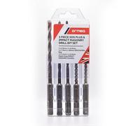 Armeg SMP5TE 5 Piece SDS Plus & Impact Masonry Drill Bit Set, Tungsten Carbide, 5.5mm, 6.0mm, 7.0mm, Made in Sheffield
