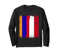 Armenia Austria Flag | Armenian Austrian Roots Long Sleeve T-Shirt
