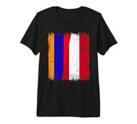 Armenia Austria Flag | Armenian Austrian Roots Premium T-Shirt