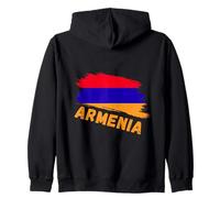 Armenia Flag Pride Brush Strokes Zip Hoodie