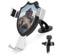 Armenian Church Car Phone Mount Universal Auto Phone Holder Adjustable Cellphone Car Mount 360° Rotation, Dashboard & Windshield & Air Vent Strong Suction Cup Phone Stand Compatible with All Smartphon