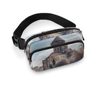 Armenian Church Fanny Pack for Men Women, Durable Sling Chest Bag with Adjustable Strap & Large Pocket, Small Crossbody Bag for Running, Hiking, Cycling, Travel