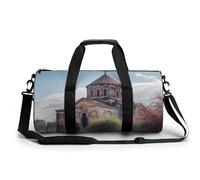 Armenian Church Gym Bag Sport Gym Tote Bag Lightweight Duffle Bag Carry On Weekender Bags for Women Men, white, 17.7in/9in/9in