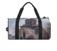 Armenian Church Gym Bag Travel Duffel Bags for Men Women Large Weekender Bags Carry On Overnight Duffle Bag with Shoe Compartment for Workout, style, One Size