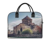 Armenian Church Laptop Tote Bag Casual Travel Handbag Multi Pocket Shoulder Bags for Work Travel