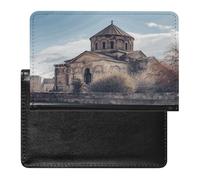 Armenian Church Passport Holder for Travel PU Leather Passport Book Card Holder Case Cute Passport Wallet Ultra Slim Passport Cover Passport Protector Case for Women Men