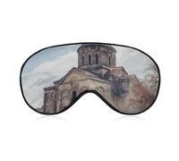 Armenian Church Sleep Mask for Women Men, Breathable Soft Sleeping Mask Adjustable Eye Cover Light Blocking Eye Masks for Travel, Home, Office, Nap, Flights