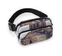 Armenian Church Waist Bag Fashion Fanny Bag with Adjustable Strap for Outdoor Workout Cycling Unisex, white, 20x13cm, Waist Bag