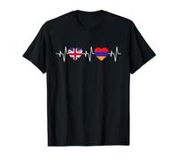 Armenian Heritage UK Armenia British Flag Armenian Flag Value Graphic T-Shirt