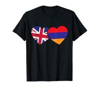 Armenian Heritage UK Armenia British Flag Armenian Flag Value Graphic T-Shirt