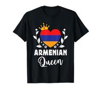 Armenian Queen Armenia Flag Proud Armenian Woman T-Shirt