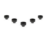 Armerah 510 to 810 Drip Tip Adapter for eCig Vape Atomisers/Tanks POM/Black 5 Pack