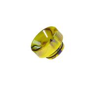 Armerah Basin LP 810 Drip Tip eCig Mouthpiece Shallow/Wide Epoxy Resin Single Yellow